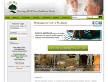 Tablet Screenshot of grovemedical.com